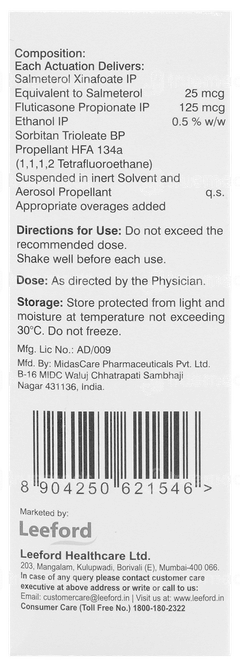 Flutivin S Inhaler 120Mdi Flutivin S Inhaler 120Mdi